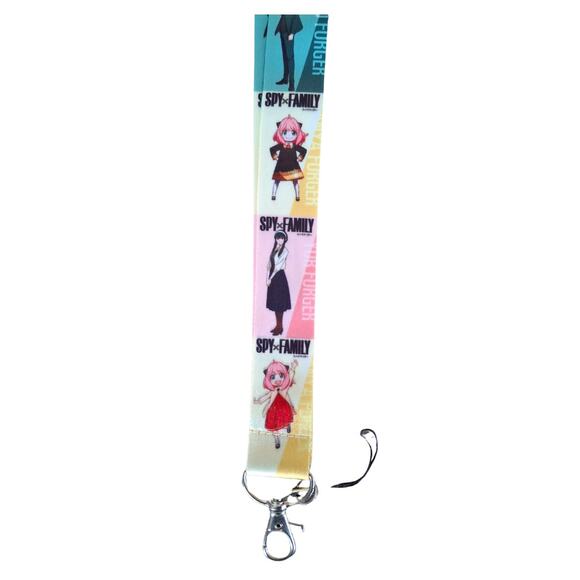 Japan Anime Spy X Family Neck Lanyard & Clip Multicolor Fabric One Size Unisex - Picture 6 of 6